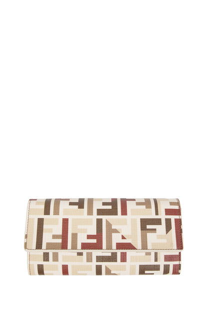 Fendi Roma FF Fabric Chain Wallet