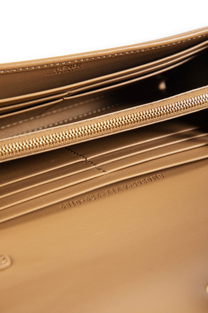 Fendi Roma FF Fabric Chain Wallet