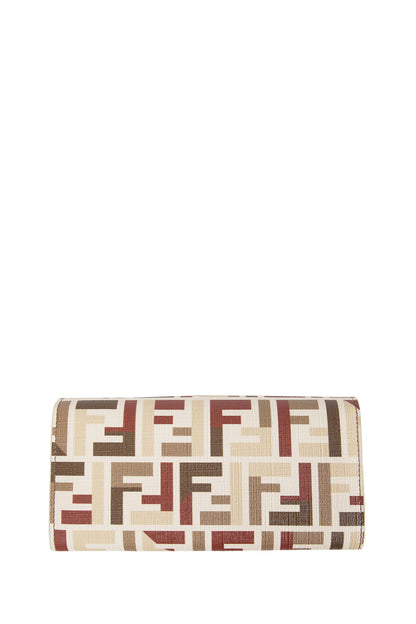 Fendi Roma FF Fabric Chain Wallet