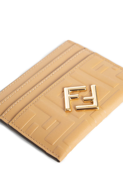 FENDI WOMAN BROWN WALLETS & CARDHOLDERS