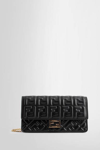 FENDI WOMAN BLACK WALLETS & CARDHOLDERS