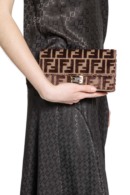 FENDI WOMAN BROWN MINI BAGS