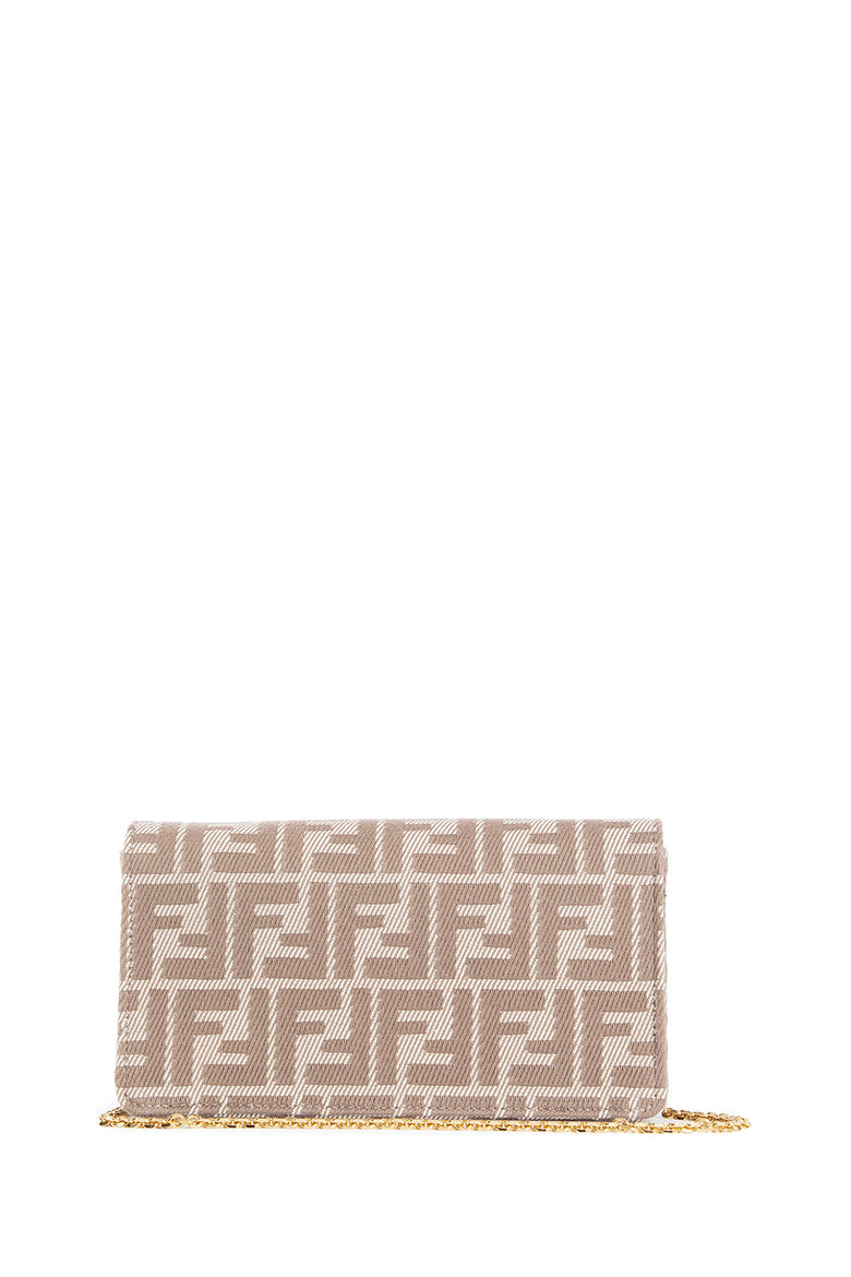 FENDI WOMAN BEIGE WALLETS & CARDHOLDERS