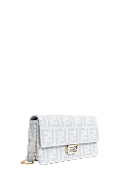 FF Denim Baguette On Chain Wallet