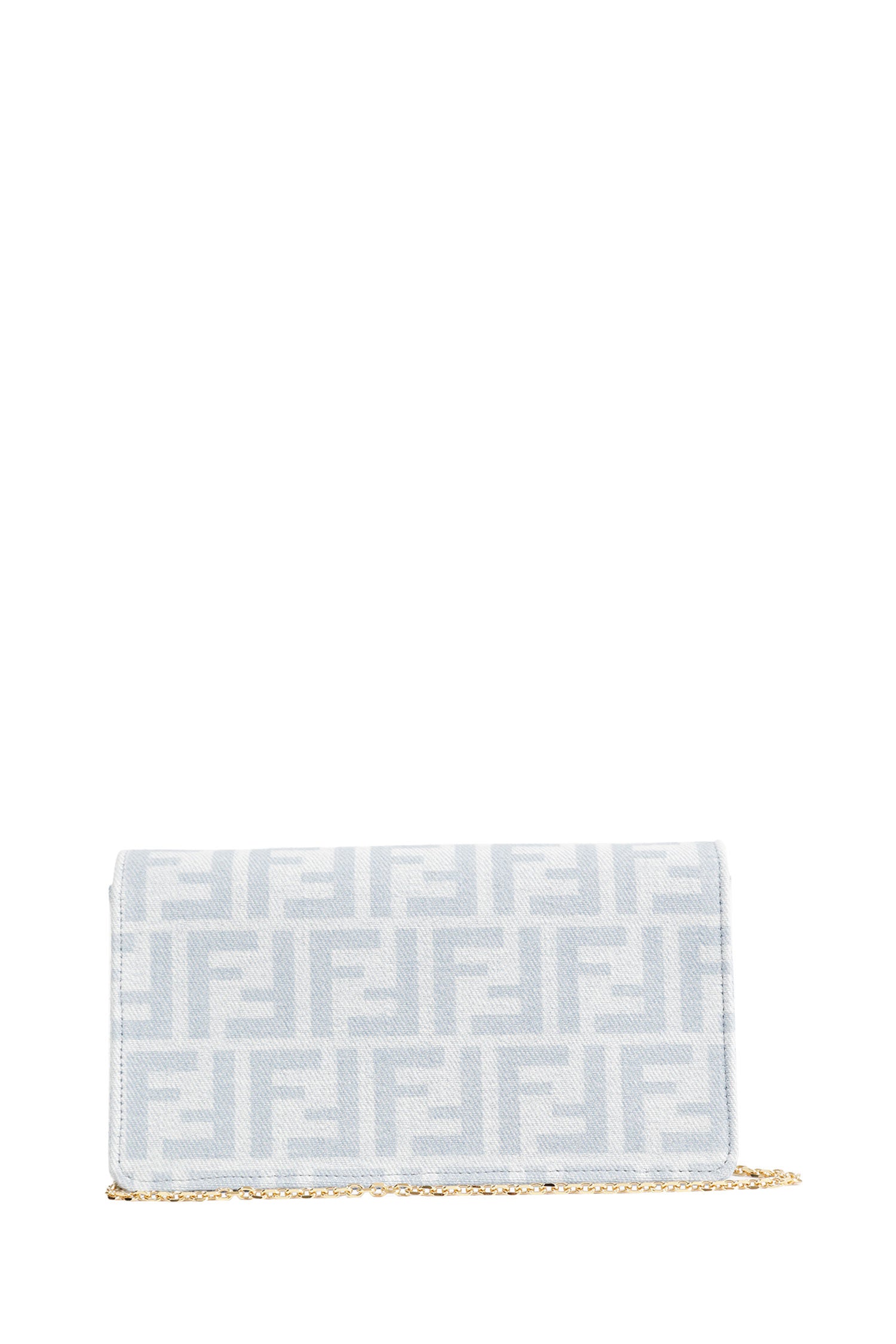 FF Denim Baguette On Chain Wallet