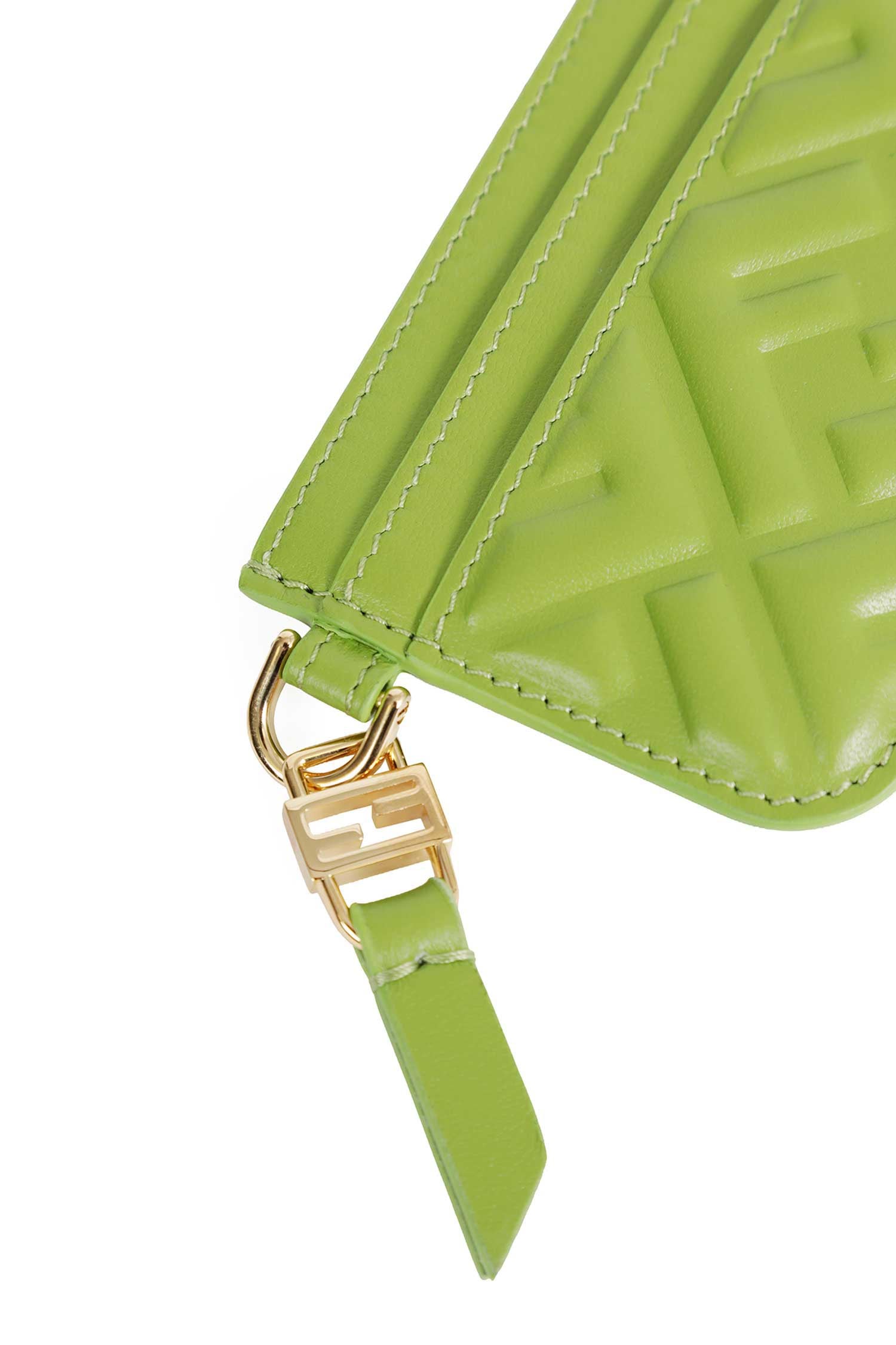 FENDI Baguette Leather Card Holder woman