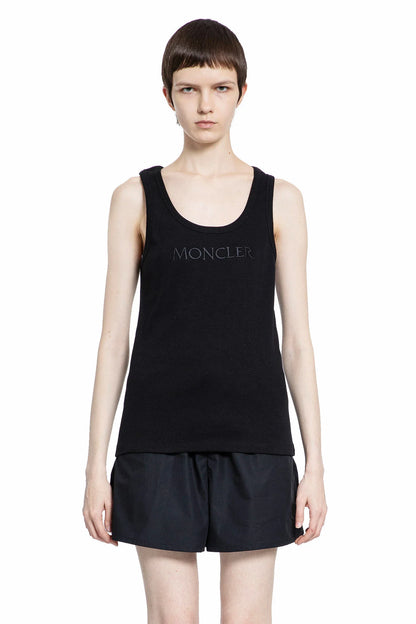 Antonioli MONCLER WOMAN BLACK T-SHIRTS & TANK TOPS