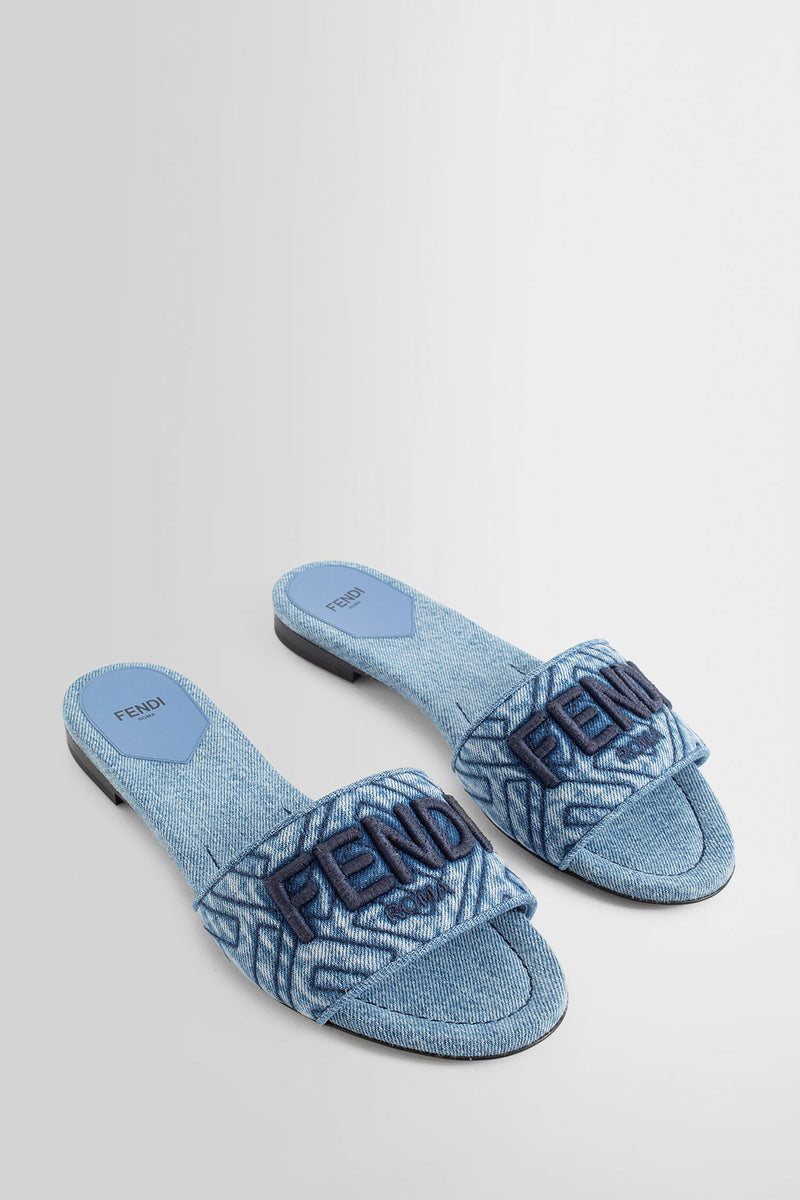 Fendi store blue slides