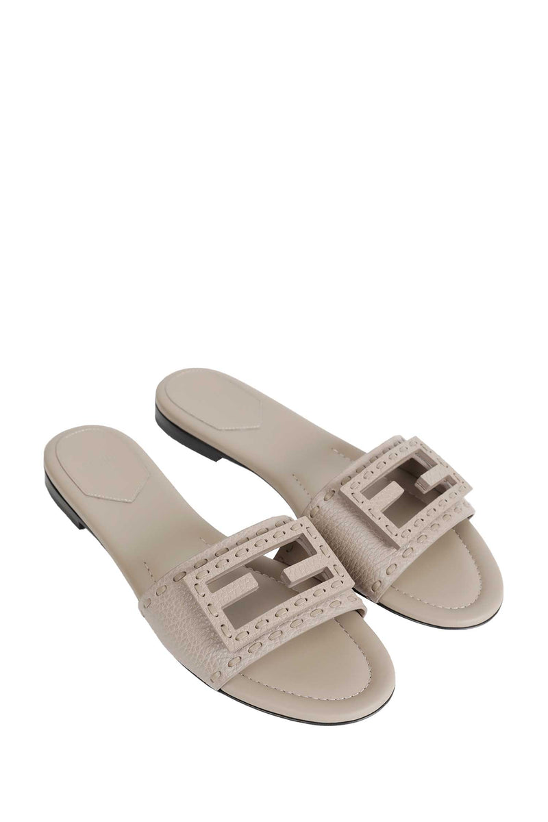 FENDI Leather Slides woman