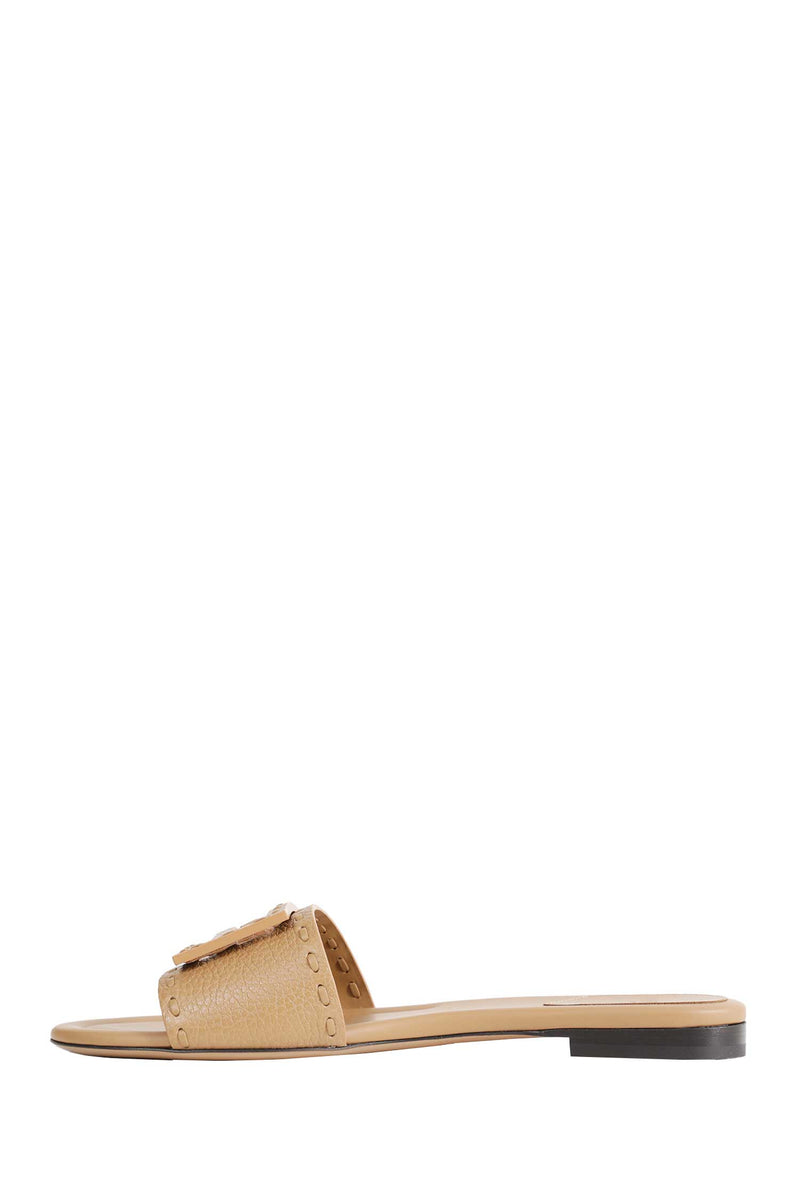 FENDI Leather Slides woman