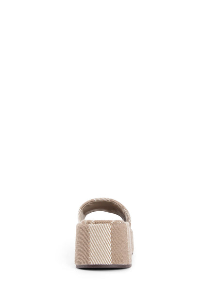 FENDI WOMAN BEIGE SANDALS & SLIDES