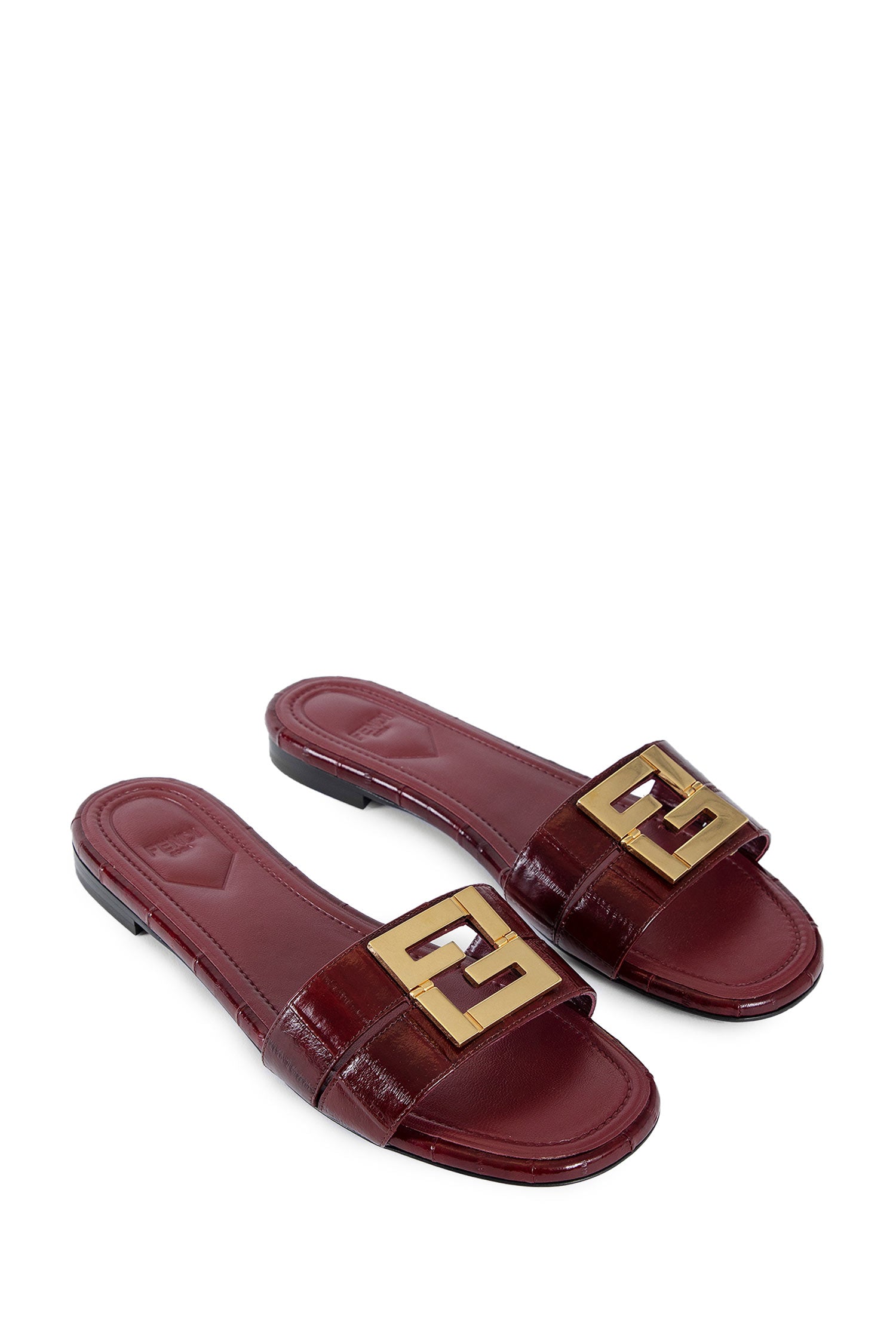 FENDI WOMAN RED SANDALS & SLIDES