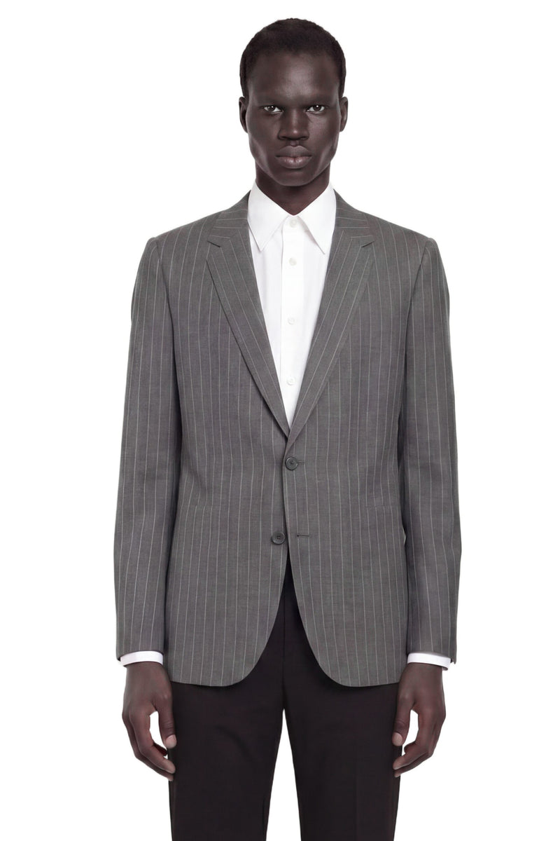 VALENTINO Single-Breasted Blazer in Pinstripe Wool man