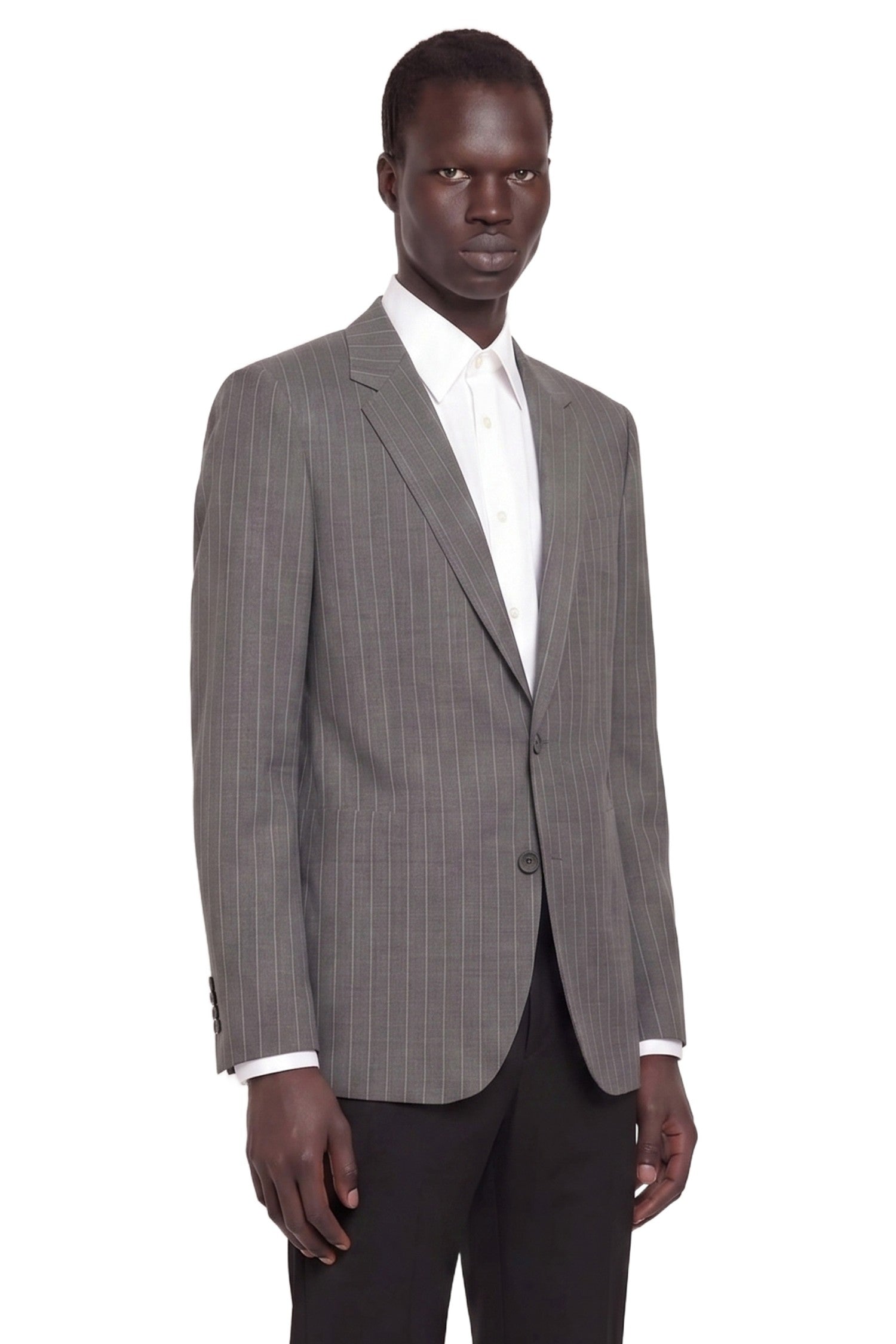 VALENTINO Single-Breasted Blazer in Pinstripe Wool man