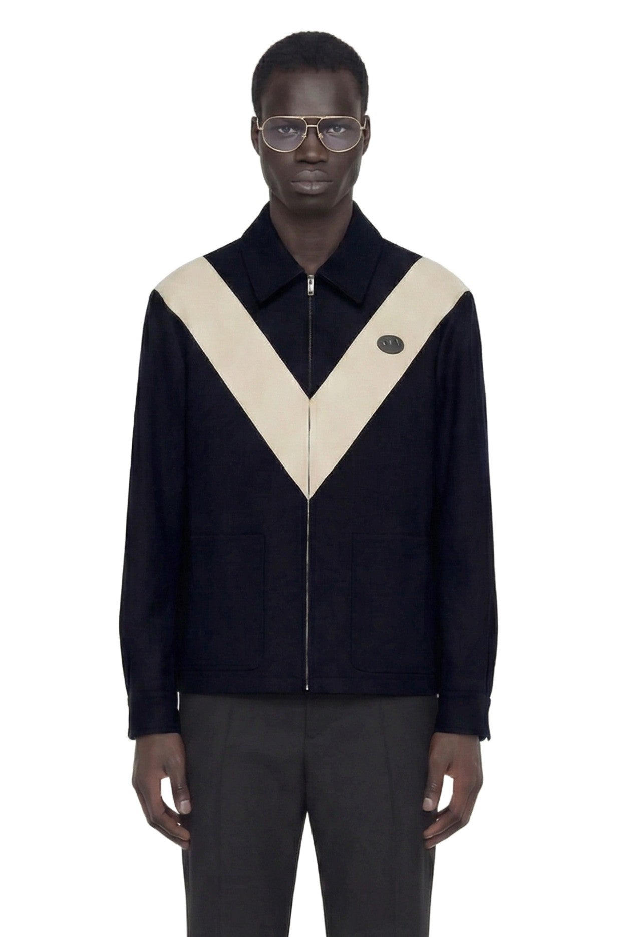 Signature V Nylon Gabardine Jacket