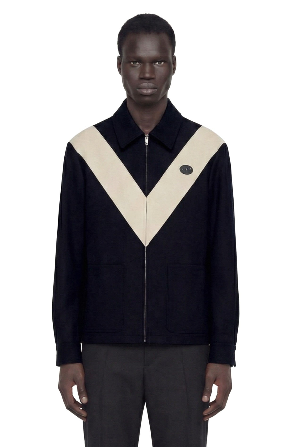 Signature V Nylon Gabardine Jacket