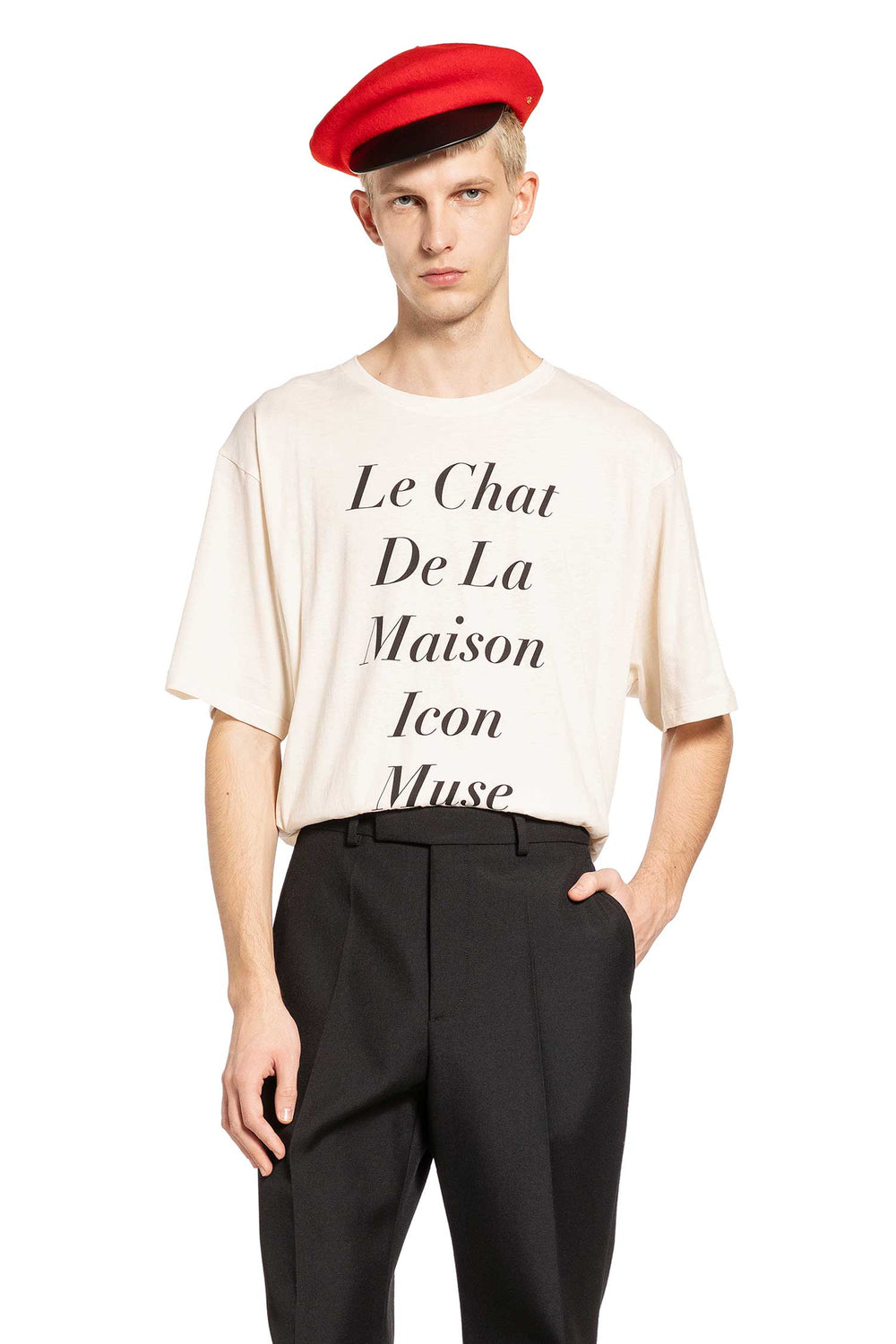 VALENTINO Le Chat de la Maison Icon Muse Anti Hero T-Shirt man
