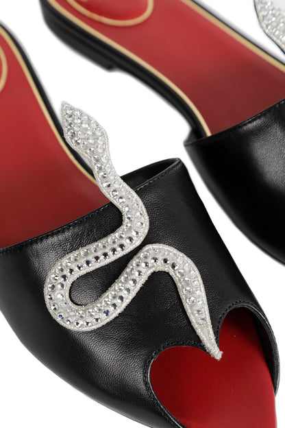 Coeur Vipère Slide Sandals