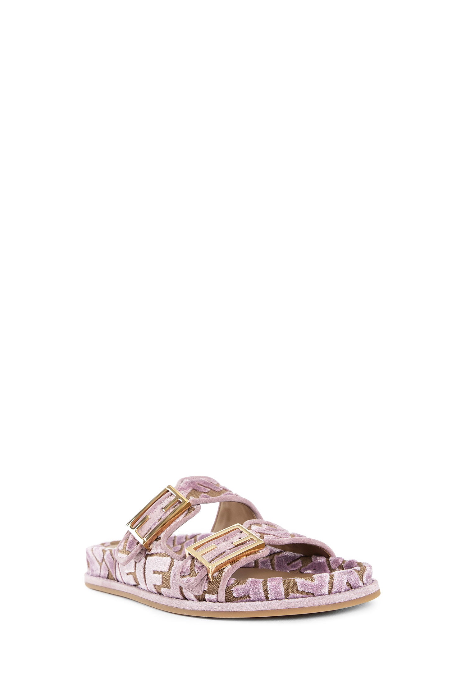 FENDI WOMAN PURPLE SANDALS & SLIDES