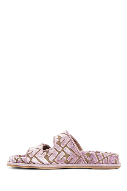 FENDI WOMAN PURPLE SANDALS & SLIDES