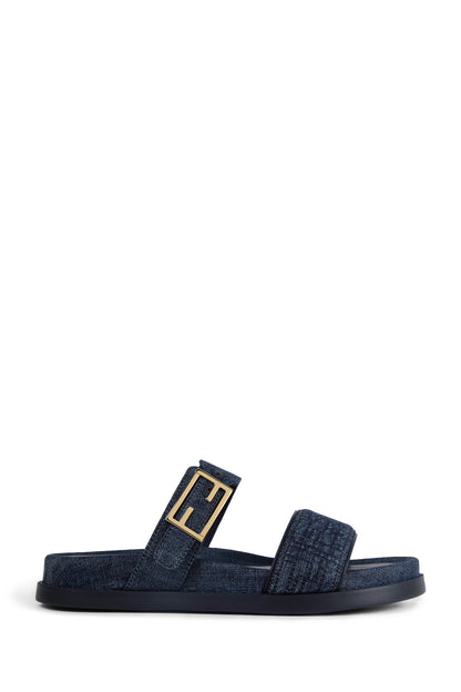 Fendi Feel Denim Slides