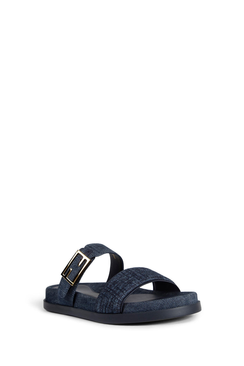 Fendi Feel Denim Slides