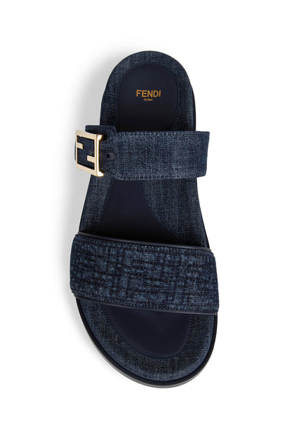Fendi Feel Denim Slides