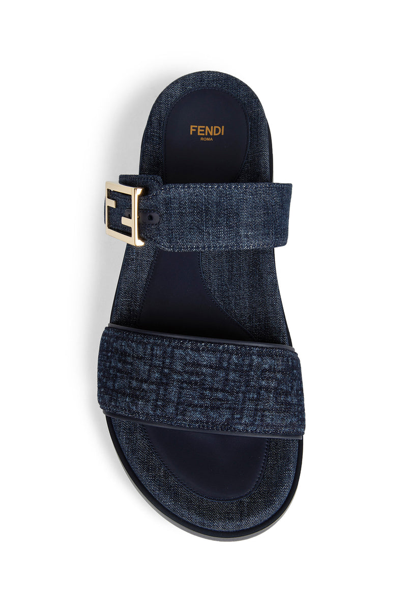Fendi Feel Denim Slides