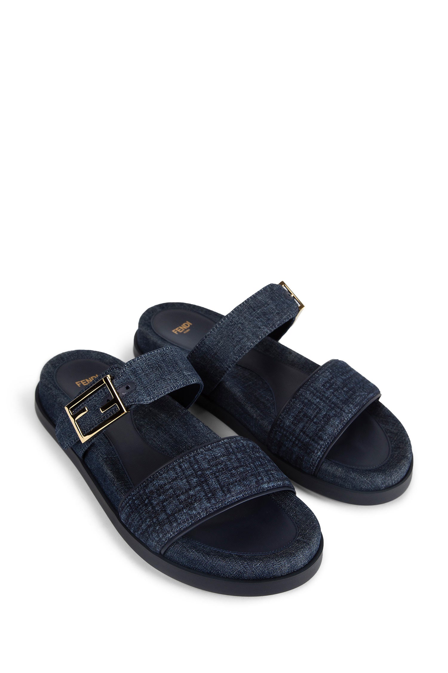 Fendi Feel Denim Slides