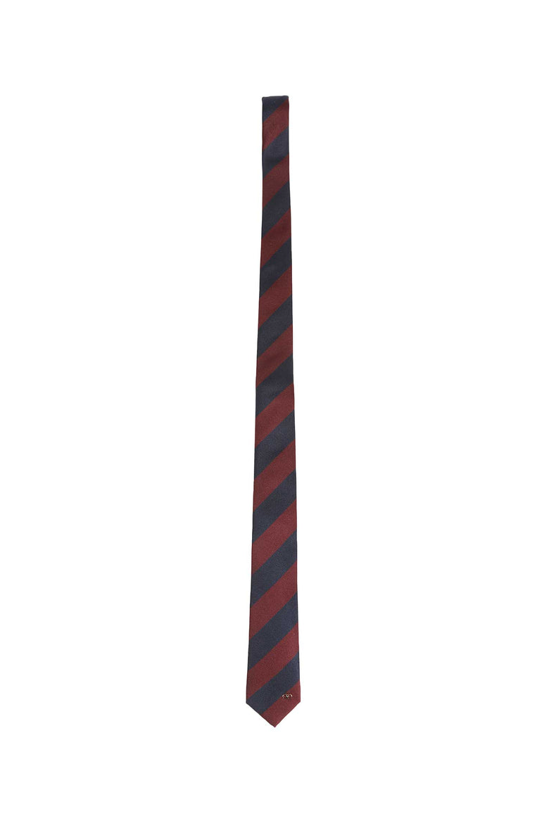 VALENTINO Valentie Regimental Silk Tie man