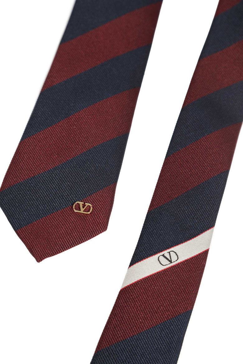 
              VALENTINO Valentie Regimental Silk Tie man
            
