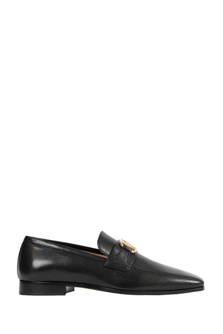 VALENTINO GARAVANI Leather Vlogo Loafers man