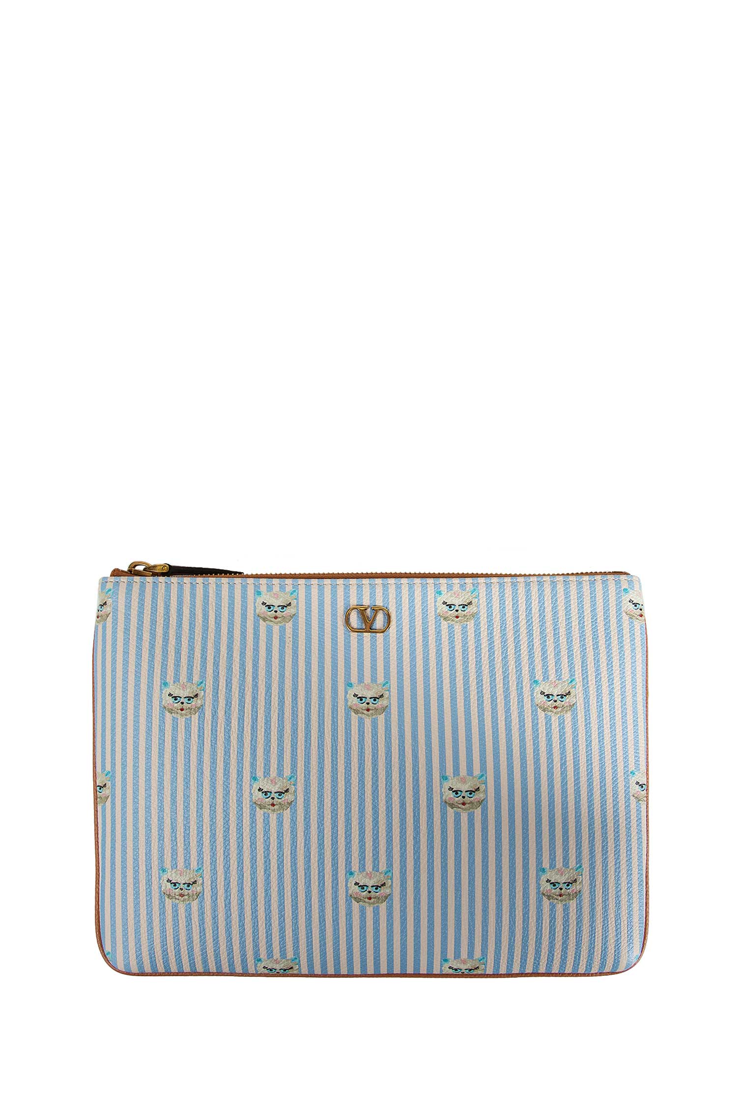 Printed Leather Pouch