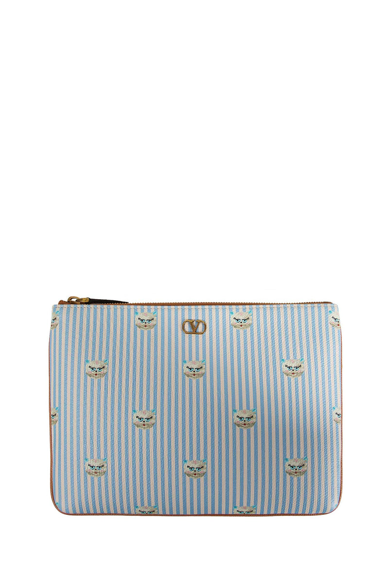 Printed Leather Pouch