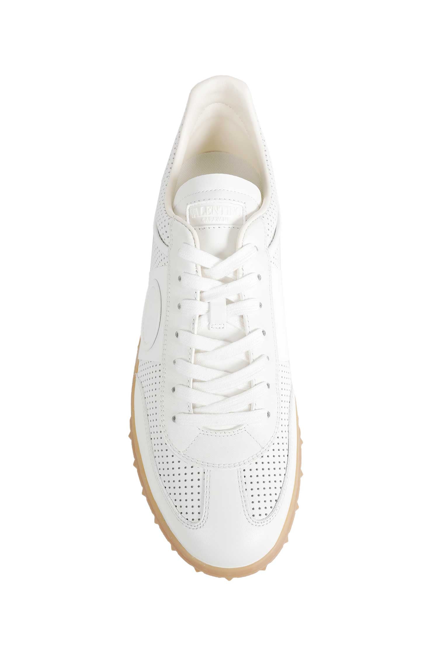 VALENTINO GARAVANI Perforated Leather Sneakers man