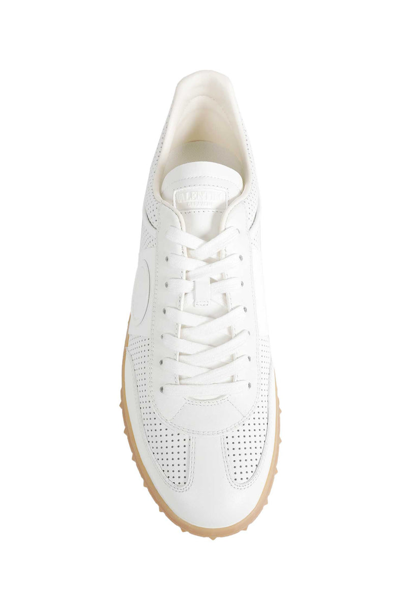VALENTINO GARAVANI Perforated Leather Sneakers man