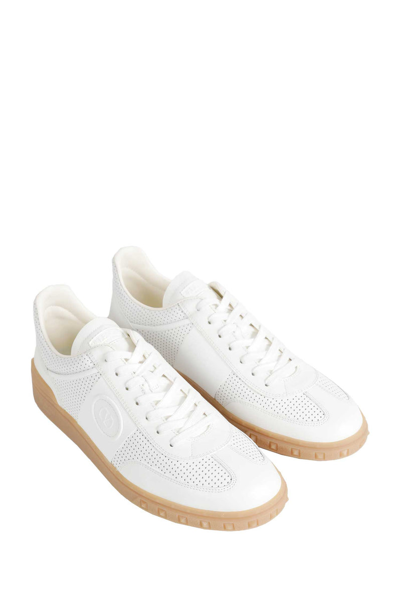 VALENTINO GARAVANI Perforated Leather Sneakers man