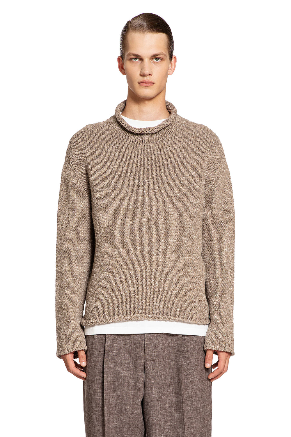 THE ROW MAN BEIGE KNITWEAR