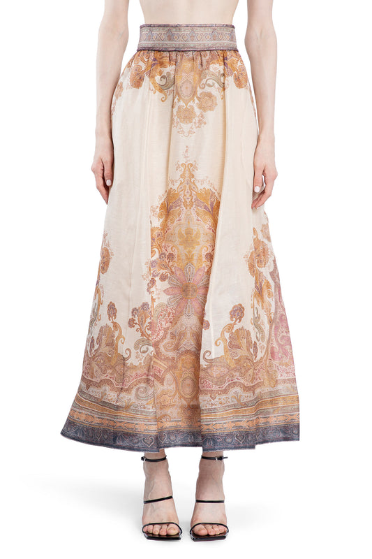 ZIMMERMANN WOMAN BEIGE SKIRTS