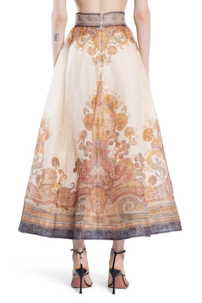 ZIMMERMANN WOMAN BEIGE SKIRTS