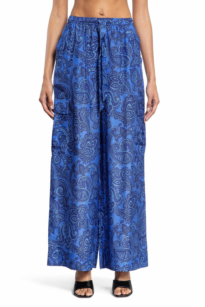 ZIMMERMANN WOMAN BLUE TROUSERS