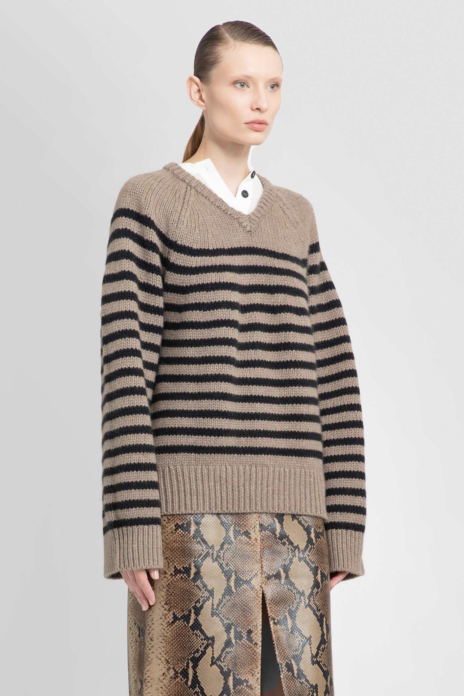 KHAITE WOMAN BROWN KNITWEAR