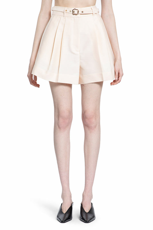 ZIMMERMANN WOMAN BEIGE SHORTS