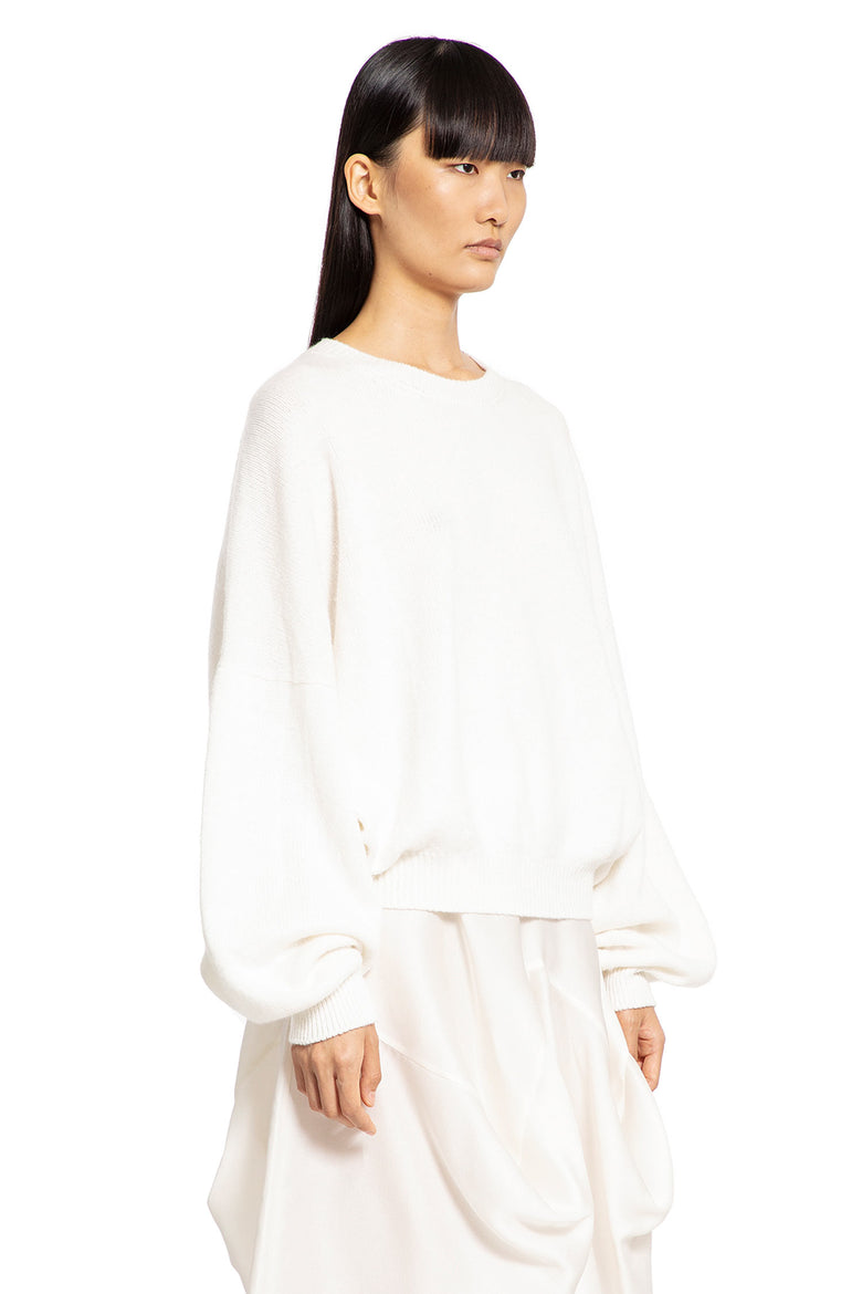 KHAITE WOMAN WHITE KNITWEAR