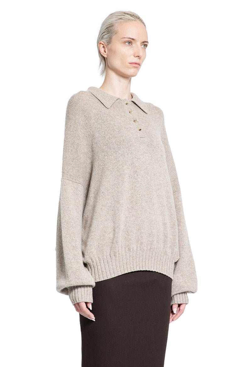 KHAITE WOMAN BEIGE KNITWEAR