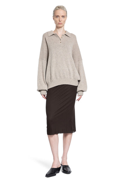 KHAITE WOMAN BEIGE KNITWEAR