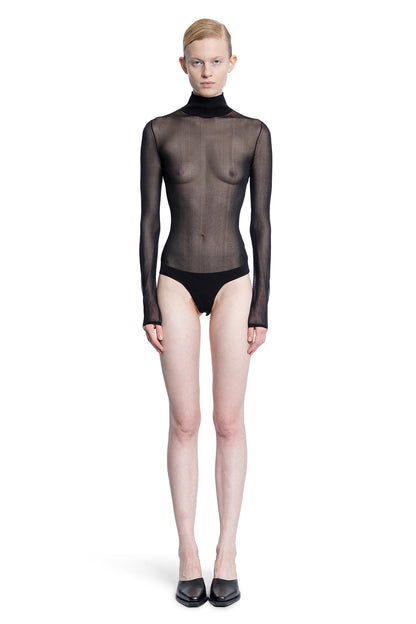 KHAITE WOMAN BLACK BODYSUITS