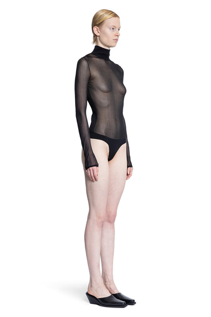 KHAITE WOMAN BLACK BODYSUITS