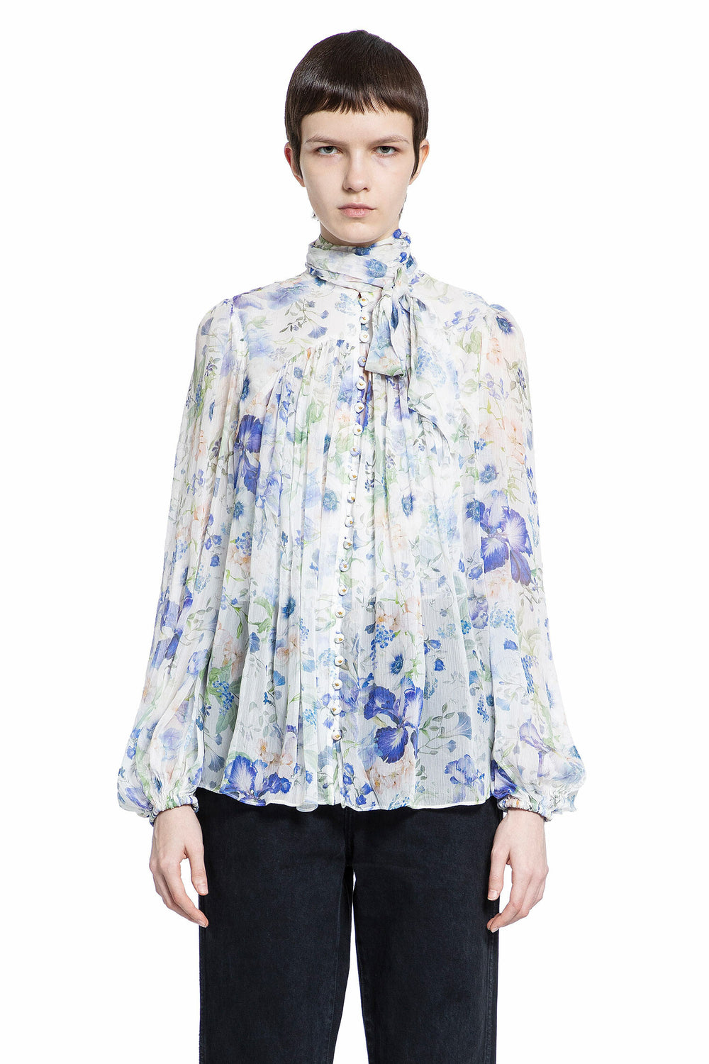 ZIMMERMANN WOMAN BLUE SHIRTS