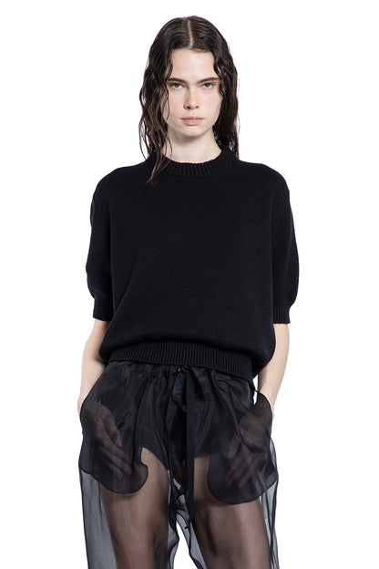 KHAITE WOMAN BLACK KNITWEAR